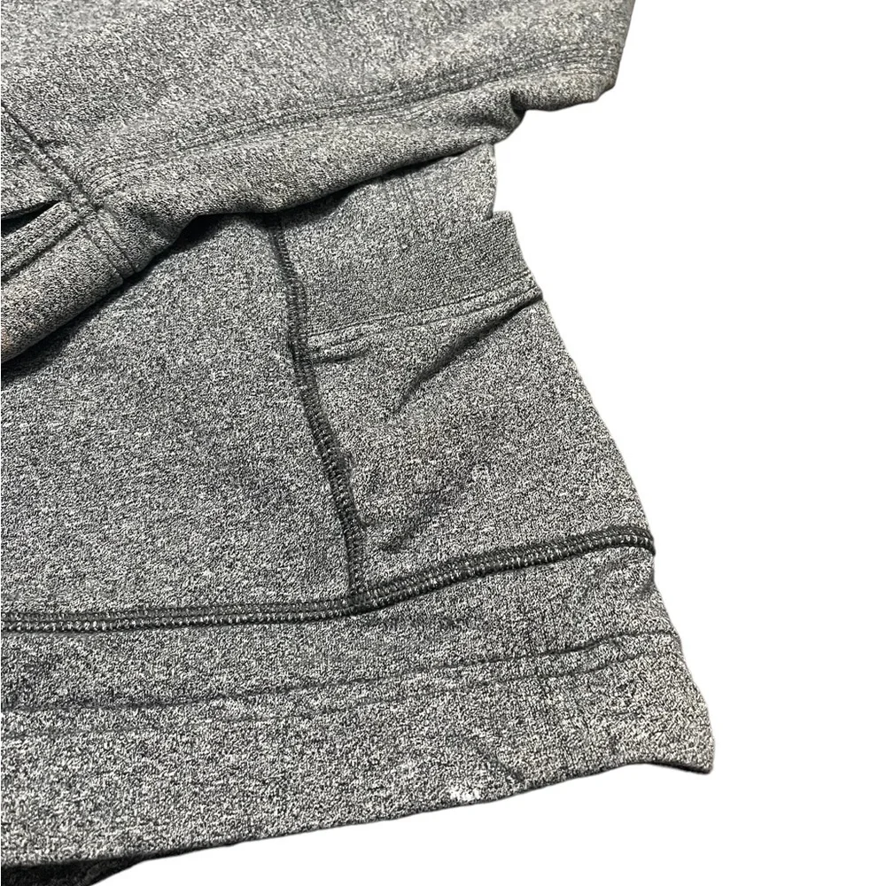 Lululemon Women’s Size 4 Hoodie Snap Close Yoga Jacket Oversized Hood Gray FLAWS - Picture 13 of 15